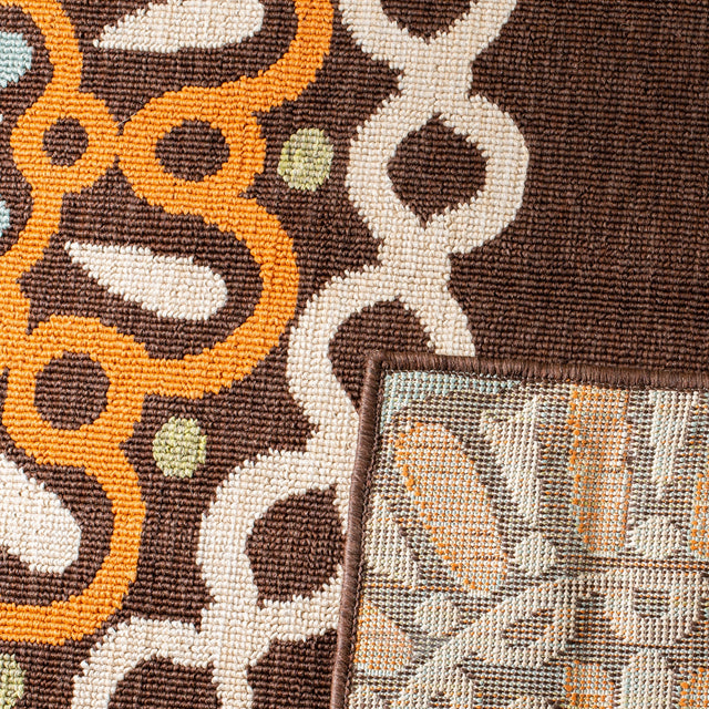 Safavieh Veranda Ver092 Chocolate/Terracotta Rug.