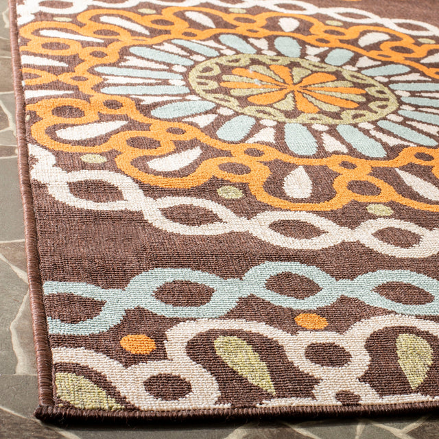 Safavieh Veranda Ver092 Chocolate/Terracotta Rug.