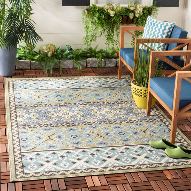 Safavieh Veranda Ver093 Green/Blue Rug.
