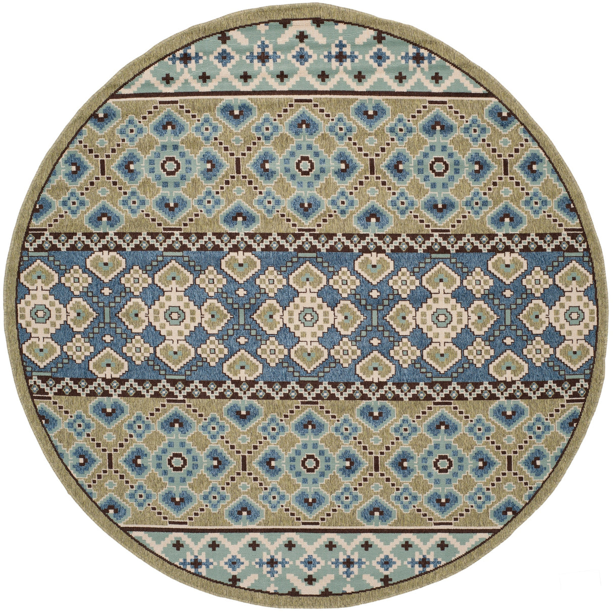 Safavieh Veranda Ver093 Green/Blue Rug.