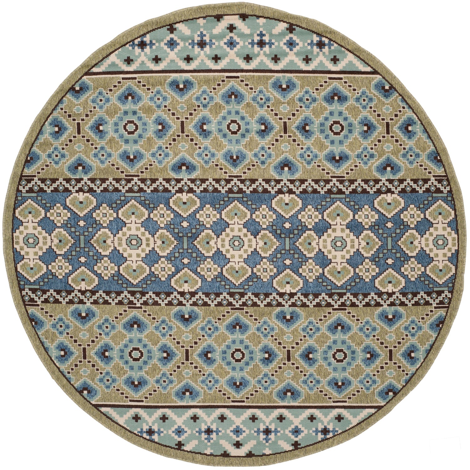 Safavieh Veranda Ver093 Green/Blue Rug.