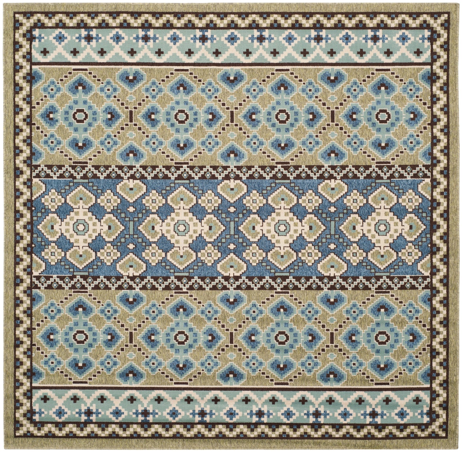 Safavieh Veranda Ver093 Green/Blue Rug.