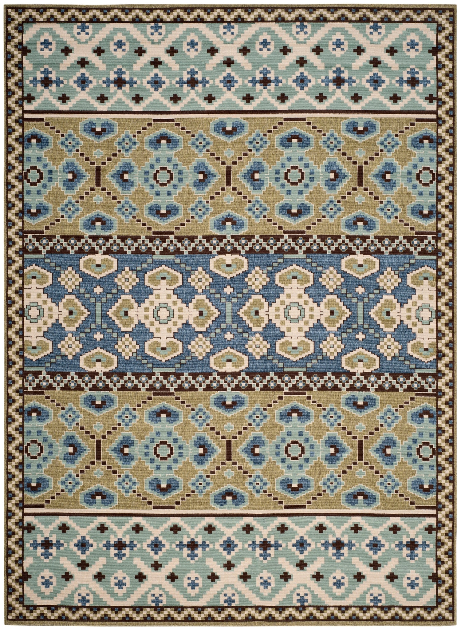 Safavieh Veranda Ver093 Green/Blue Rug.
