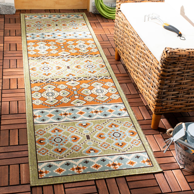 Safavieh Veranda Ver093 Green/Terracotta Rug.