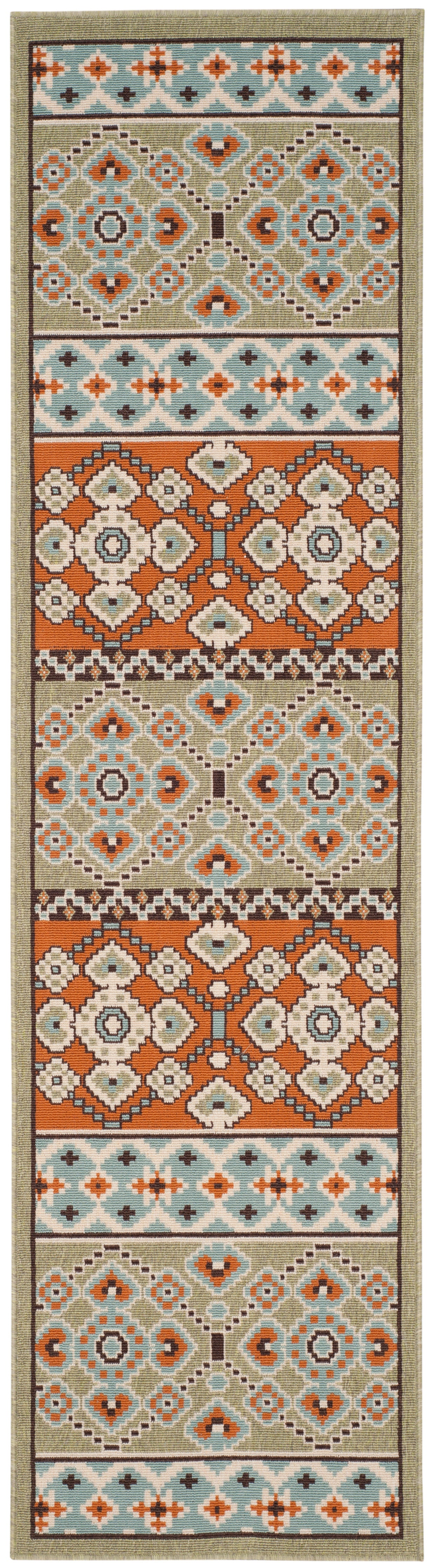 Safavieh Veranda Ver093 Green/Terracotta Rug.