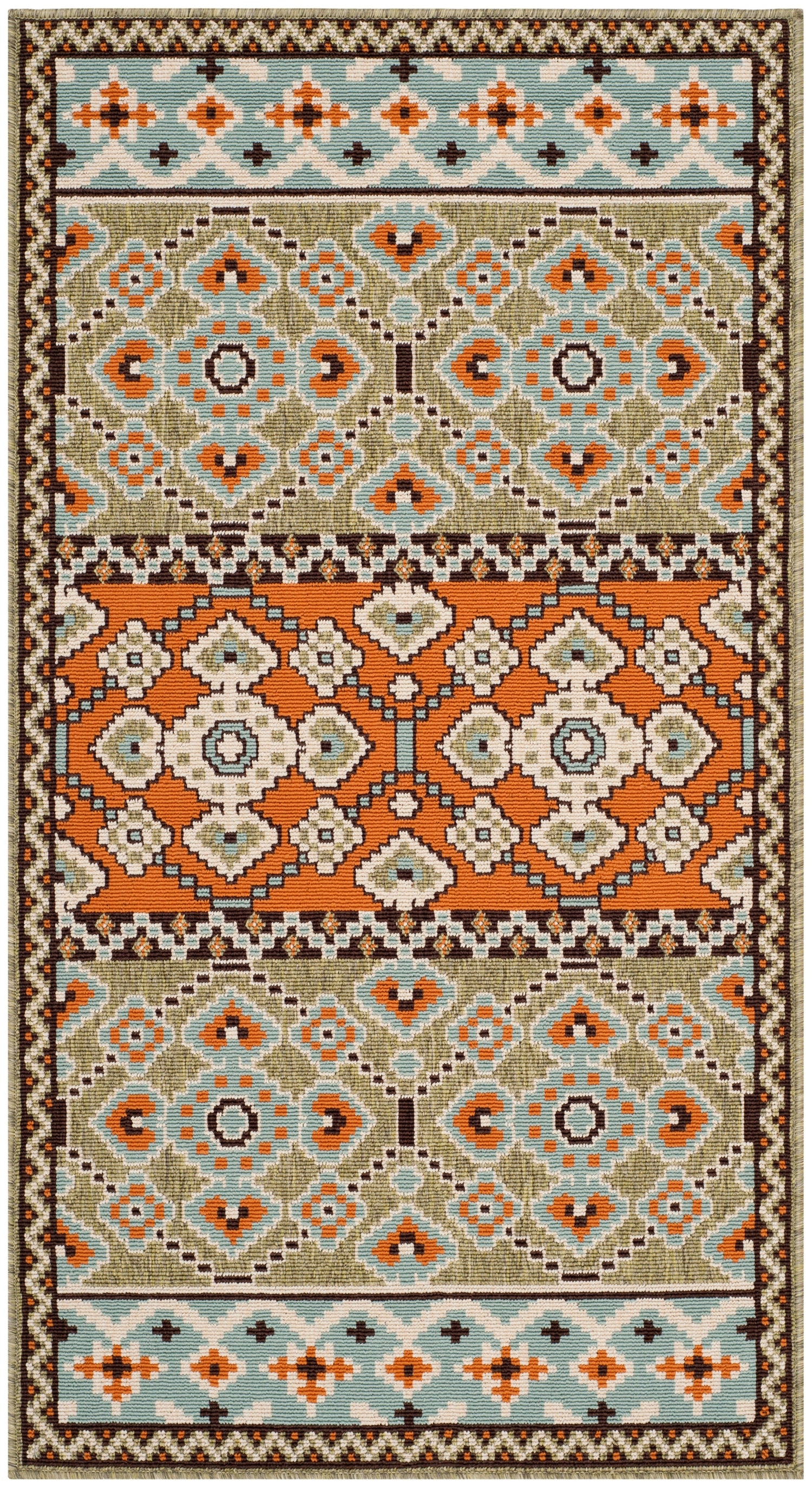 Safavieh Veranda Ver093 Green/Terracotta Rug.