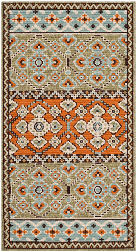 Safavieh Veranda Ver093 Green/Terracotta Rug.