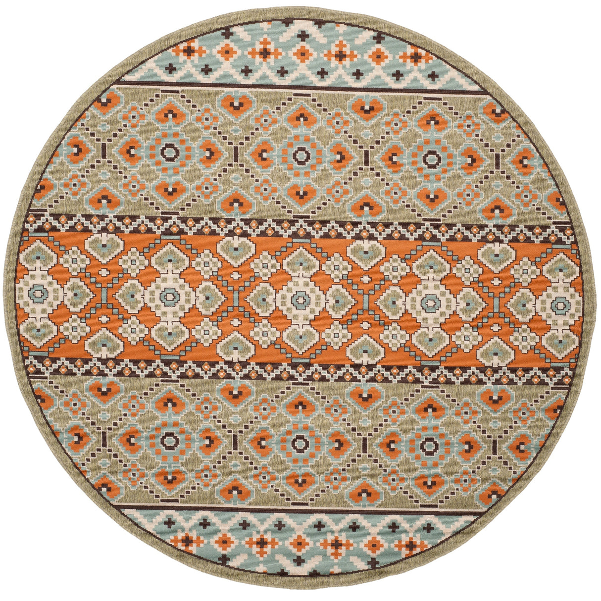 Safavieh Veranda Ver093 Green/Terracotta Rug.
