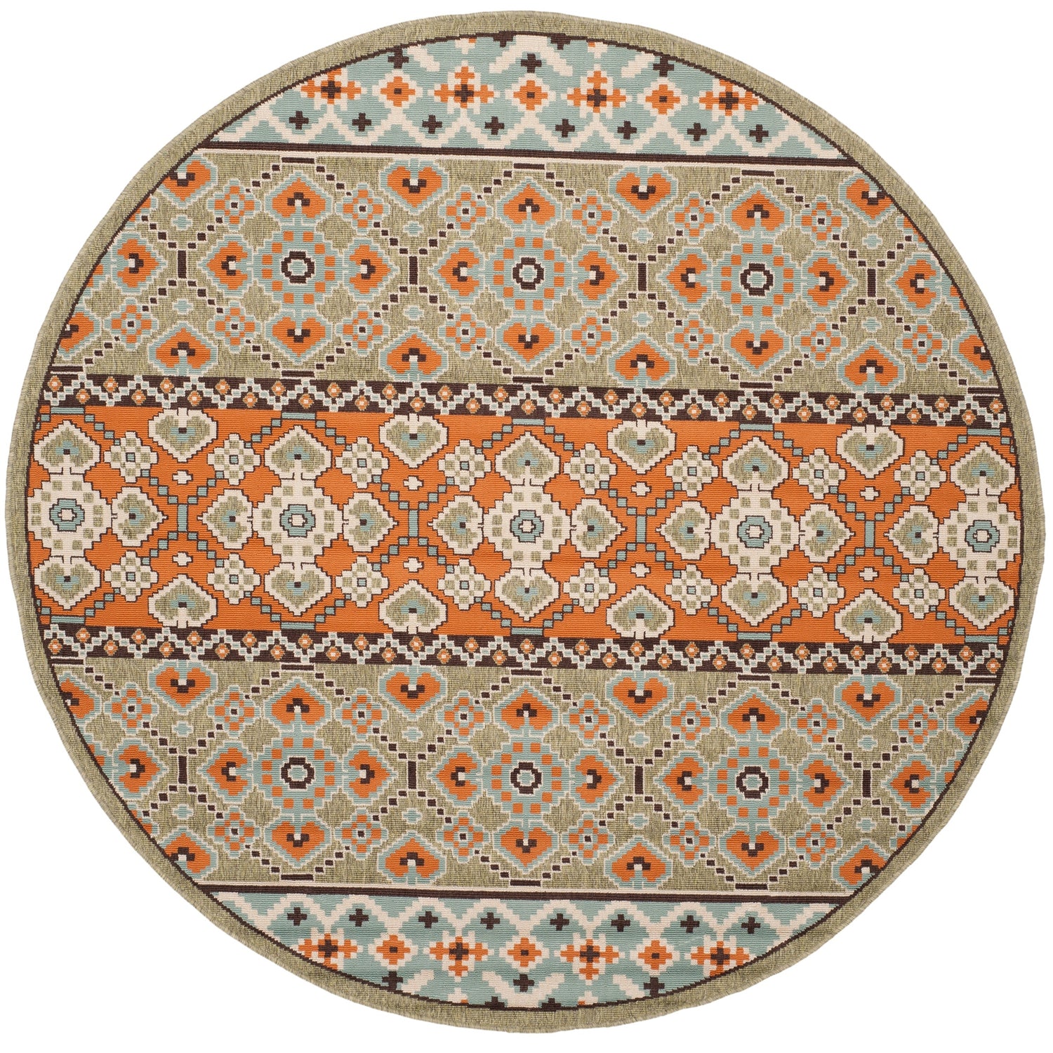 Safavieh Veranda Ver093 Green/Terracotta Rug.