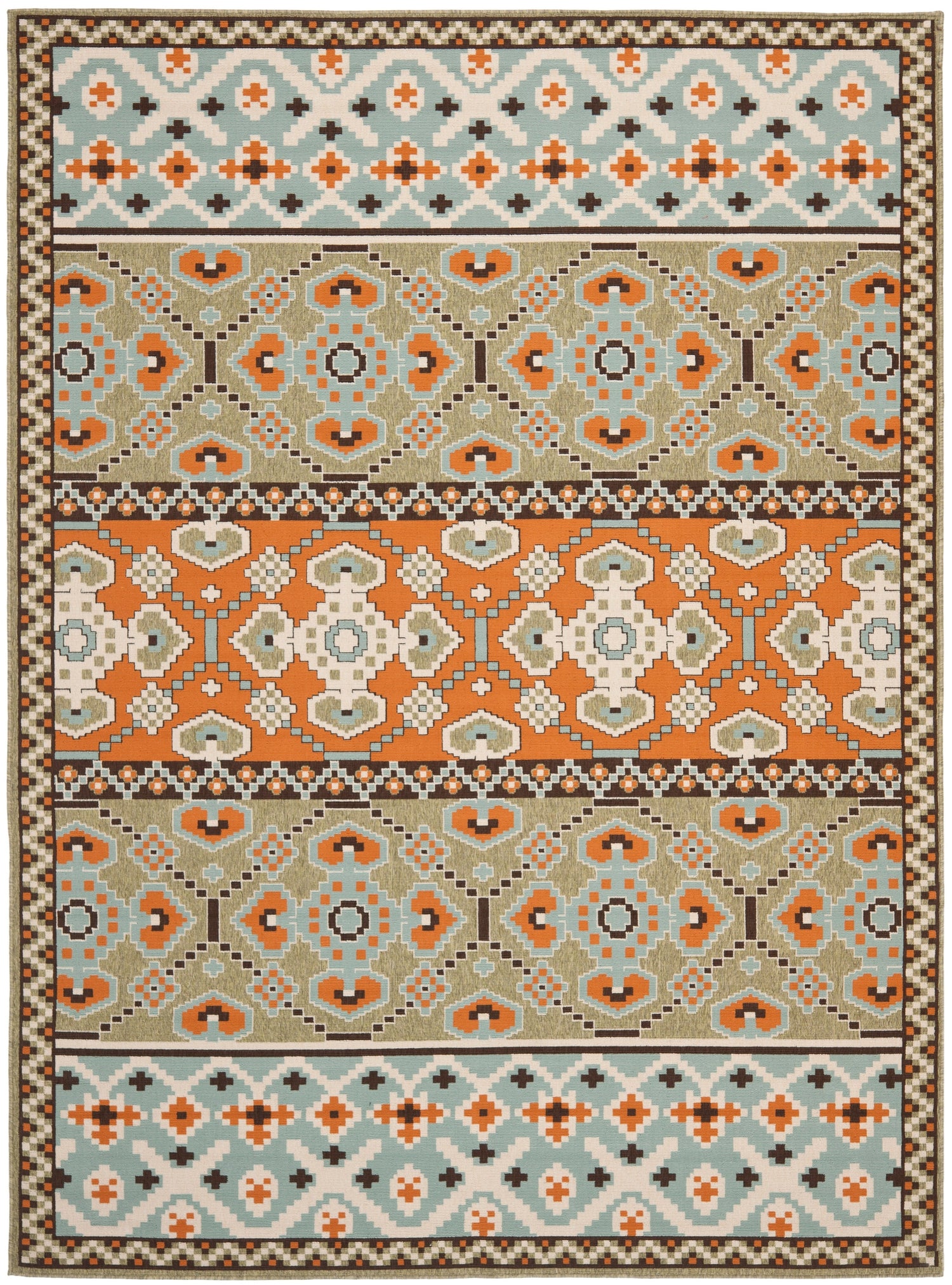 Safavieh Veranda Ver093 Green/Terracotta Rug.