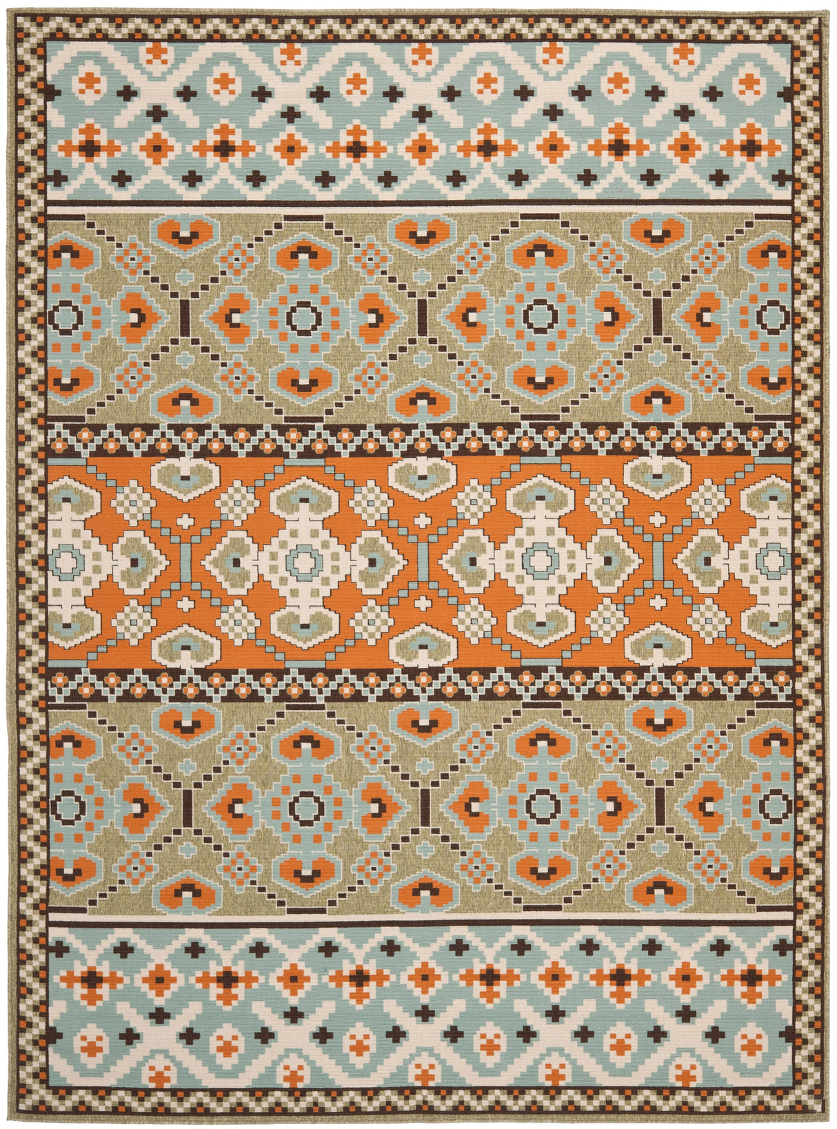 Safavieh Veranda Ver093 Green/Terracotta Rug.