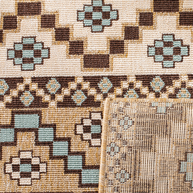Safavieh Veranda Ver095 Creme/Brown Rug.