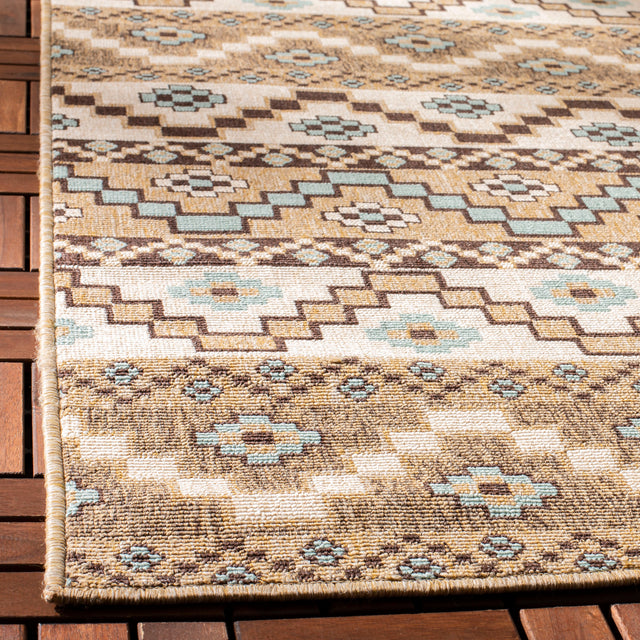 Safavieh Veranda Ver095 Creme/Brown Rug.