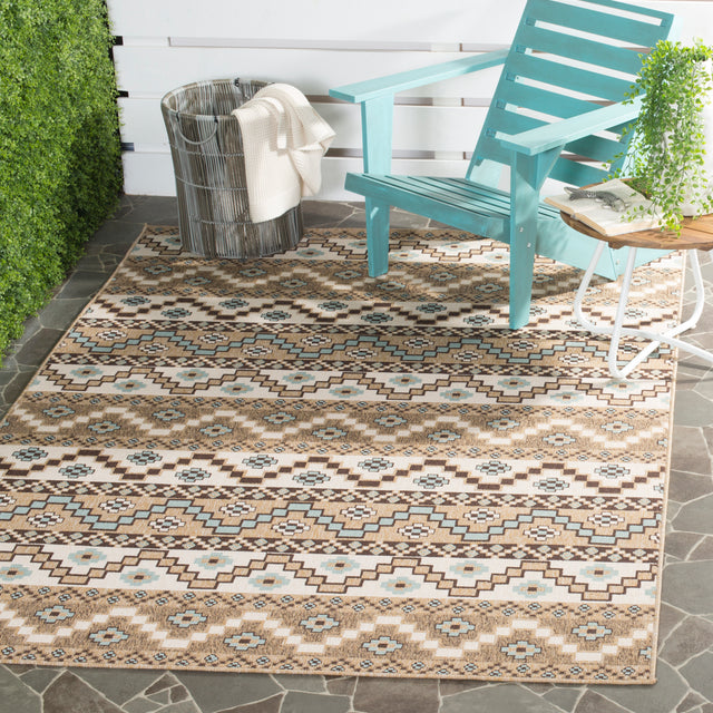 Safavieh Veranda Ver095 Creme/Brown Rug.