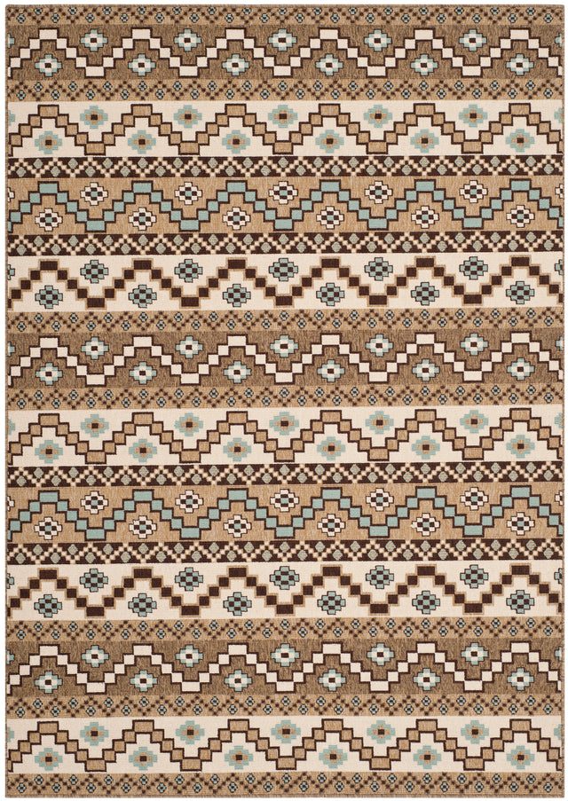 Safavieh Veranda Ver095 Creme/Brown Rug.