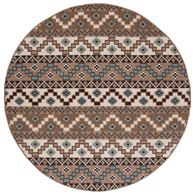 Safavieh Veranda Ver095 Creme/Brown Rug.