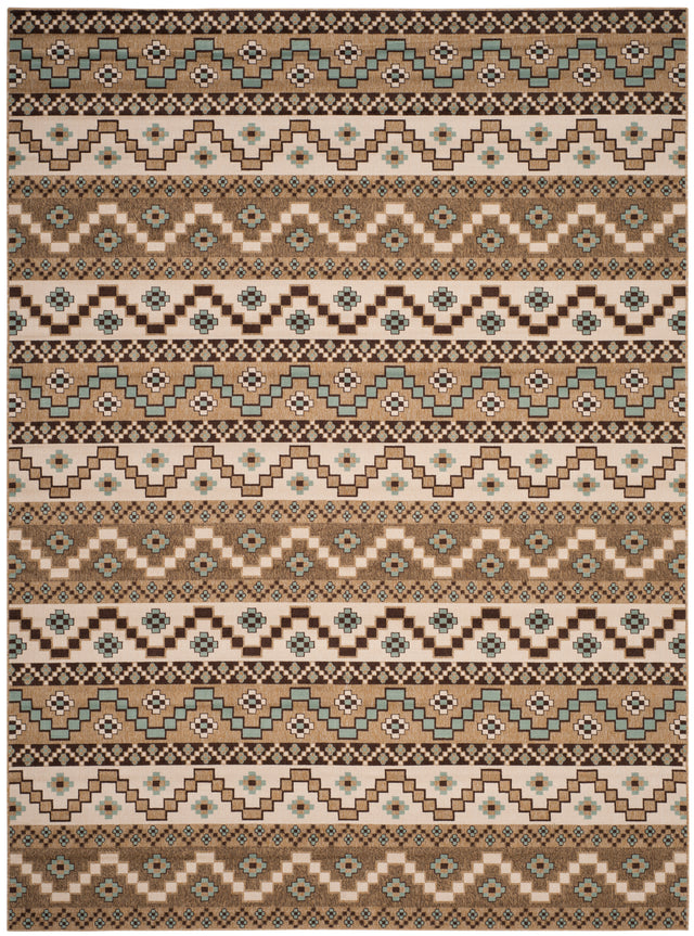 Safavieh Veranda Ver095 Creme/Brown Rug.