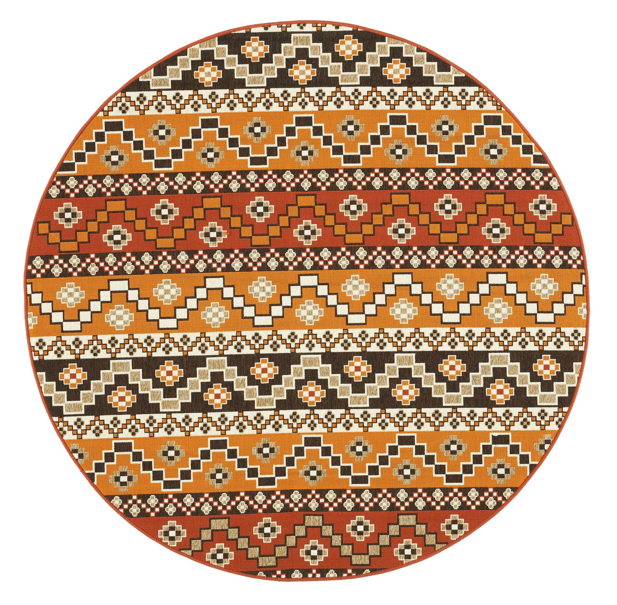 Safavieh Veranda Ver095 Red/Chocolate Rug.