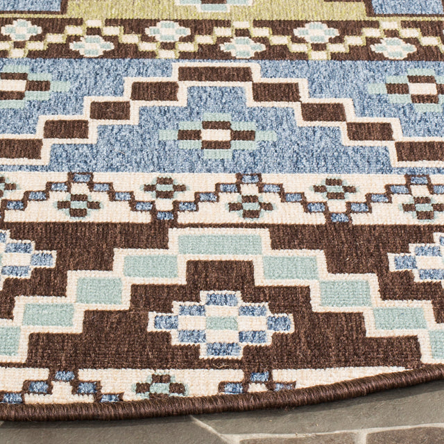 Safavieh Veranda Ver095 Blue/Creme Rug.