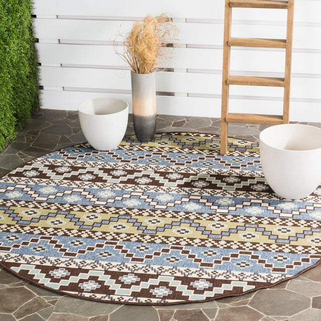 Safavieh Veranda Ver095 Blue/Creme Rug.