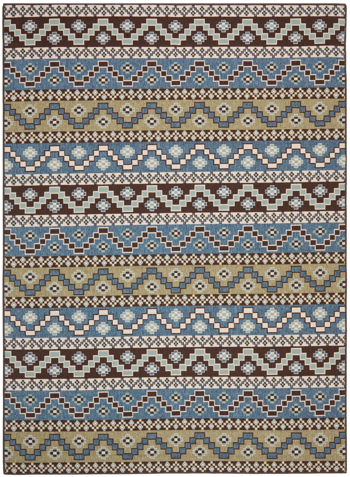 Safavieh Veranda Ver095 Blue/Creme Rug.