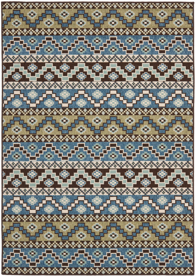 Safavieh Veranda Ver095 Blue/Creme Rug.