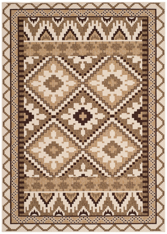 Safavieh Veranda Ver096 Creme/Brown Rug.