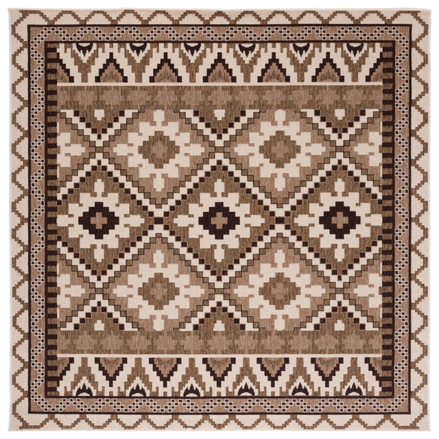 Safavieh Veranda Ver096 Creme/Brown Rug.