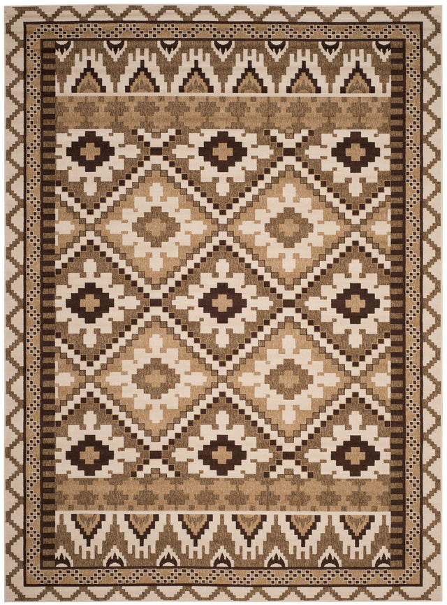 Safavieh Veranda Ver096 Creme/Brown Rug.