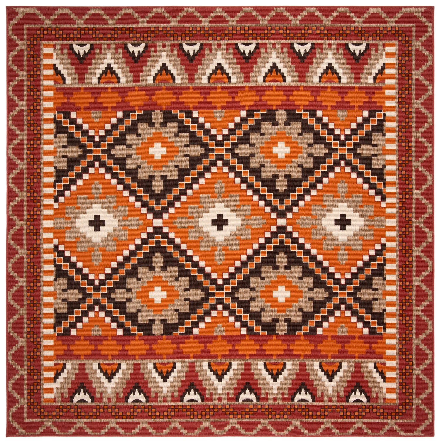 Safavieh Veranda Ver096 Rust/Red Rug.