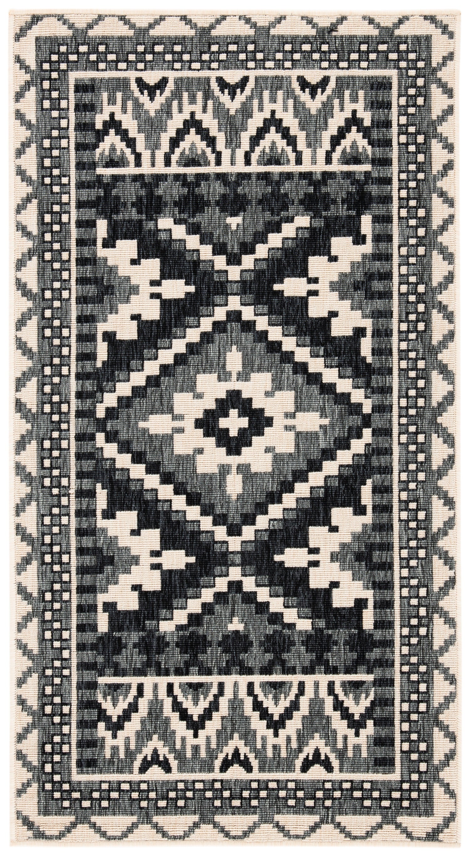 Safavieh Veranda Ver096 Black/Beige Rug.