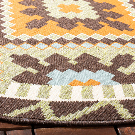 Safavieh Veranda Ver096 Green/Terracotta Rug.