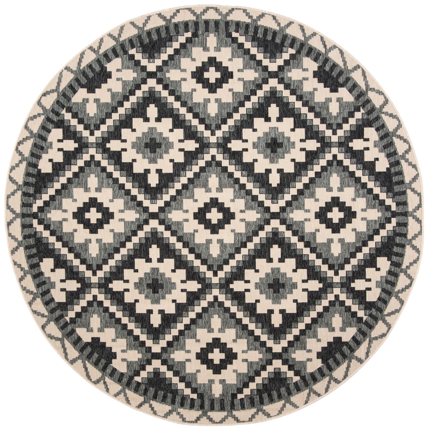 Safavieh Veranda Ver096 Beige/Grey Rug.
