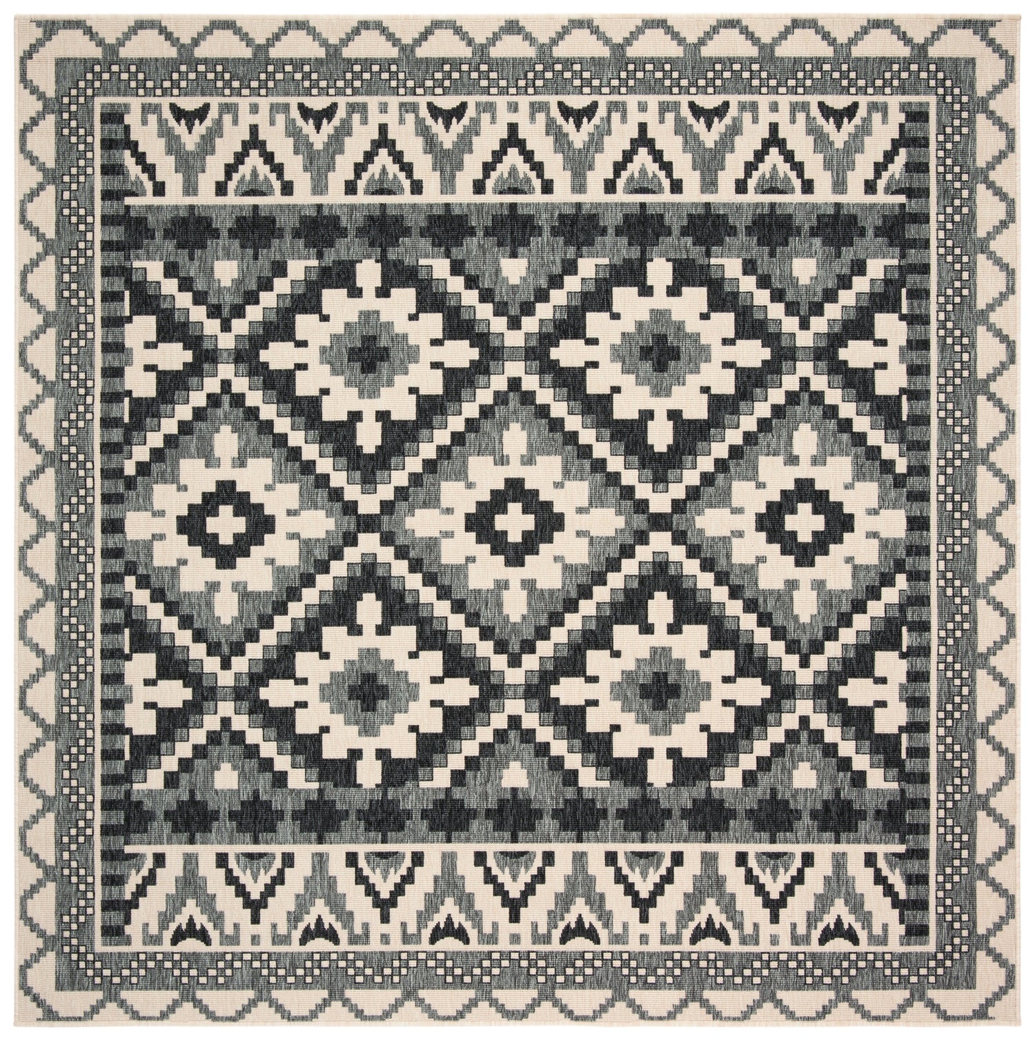 Safavieh Veranda Ver096 Beige/Grey Rug.