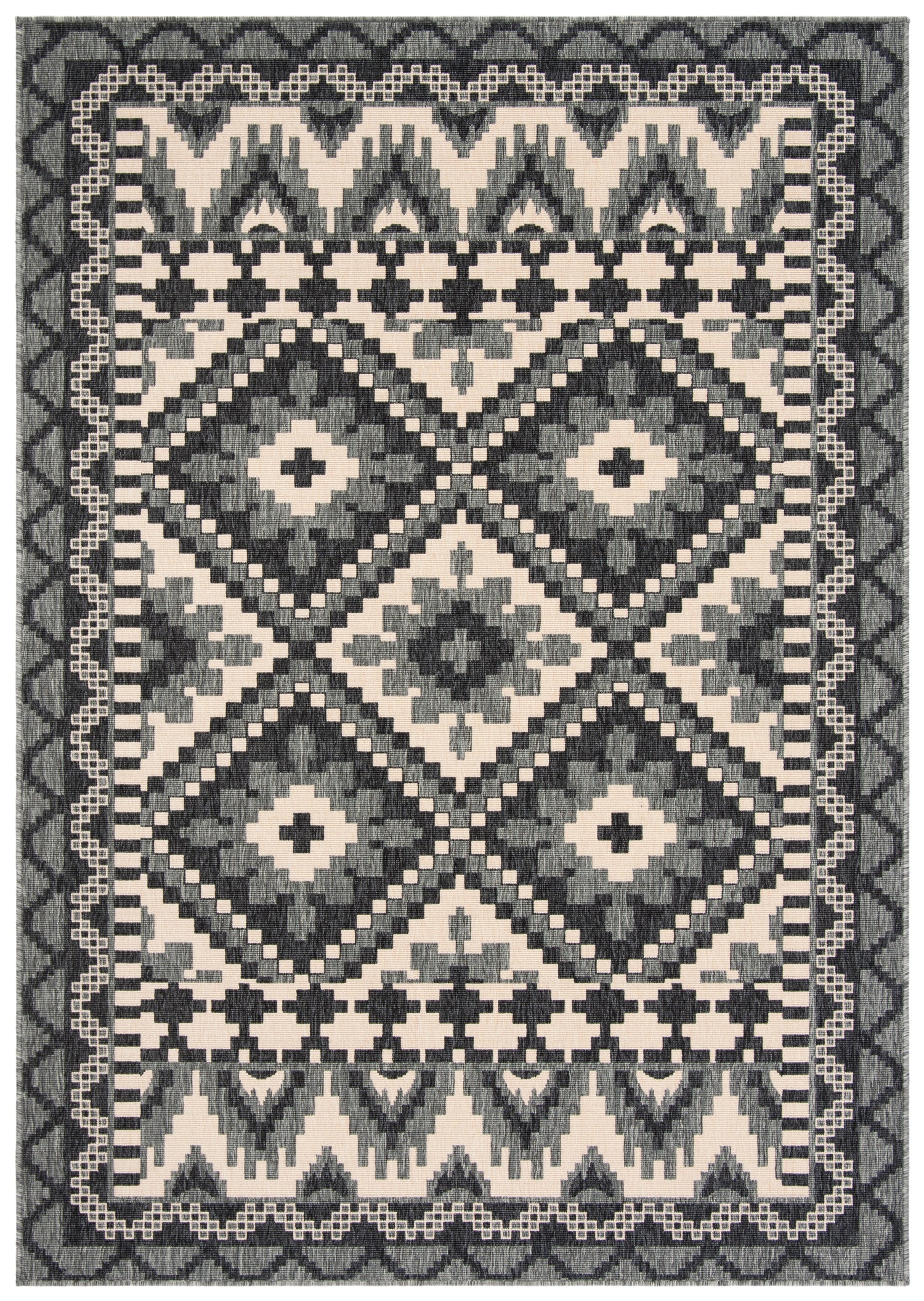 Safavieh Veranda Ver096 Grey/Beige Rug.