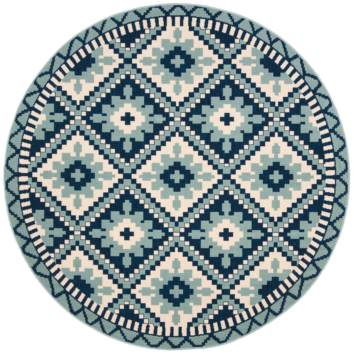 Safavieh Veranda Ver096 Turquoise/Blue Rug.