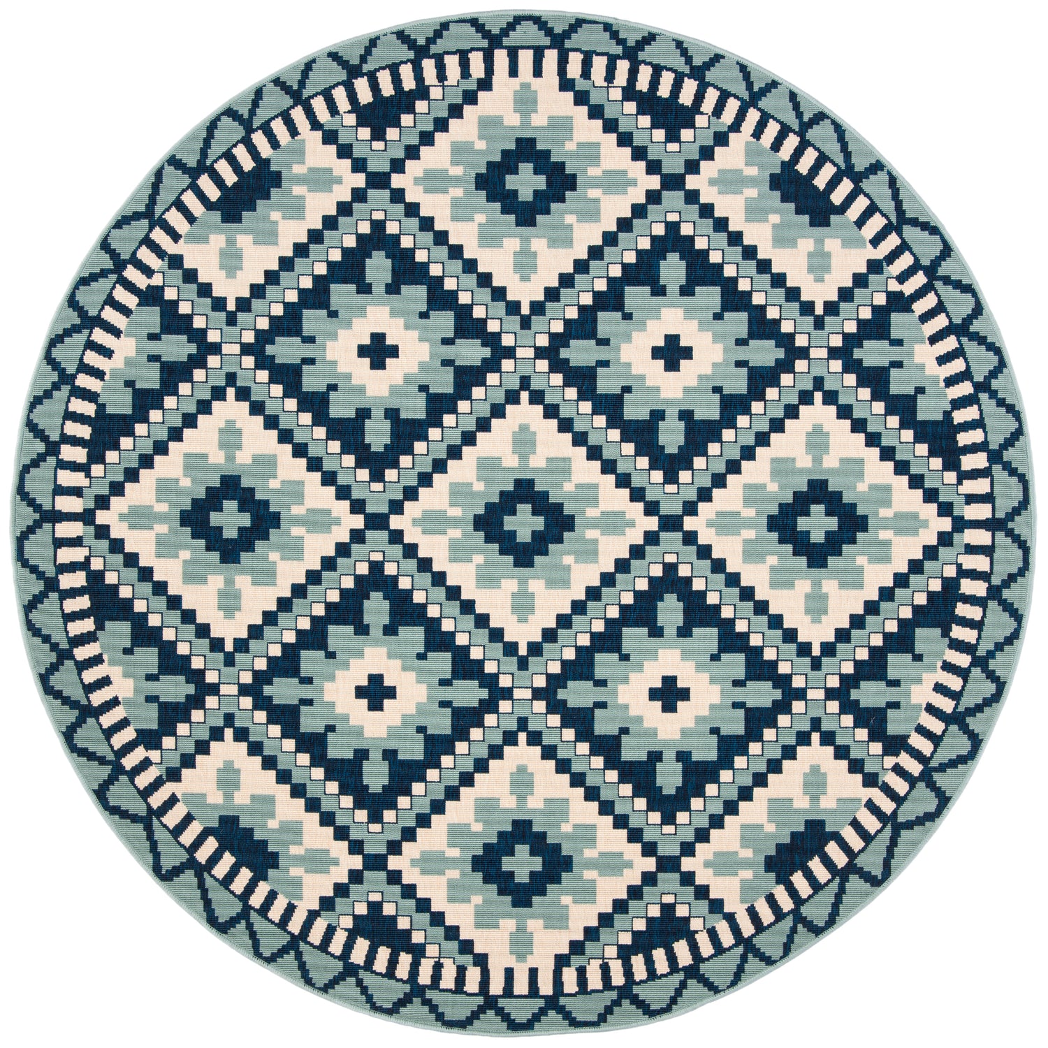 Safavieh Veranda Ver096 Turquoise/Blue Rug.