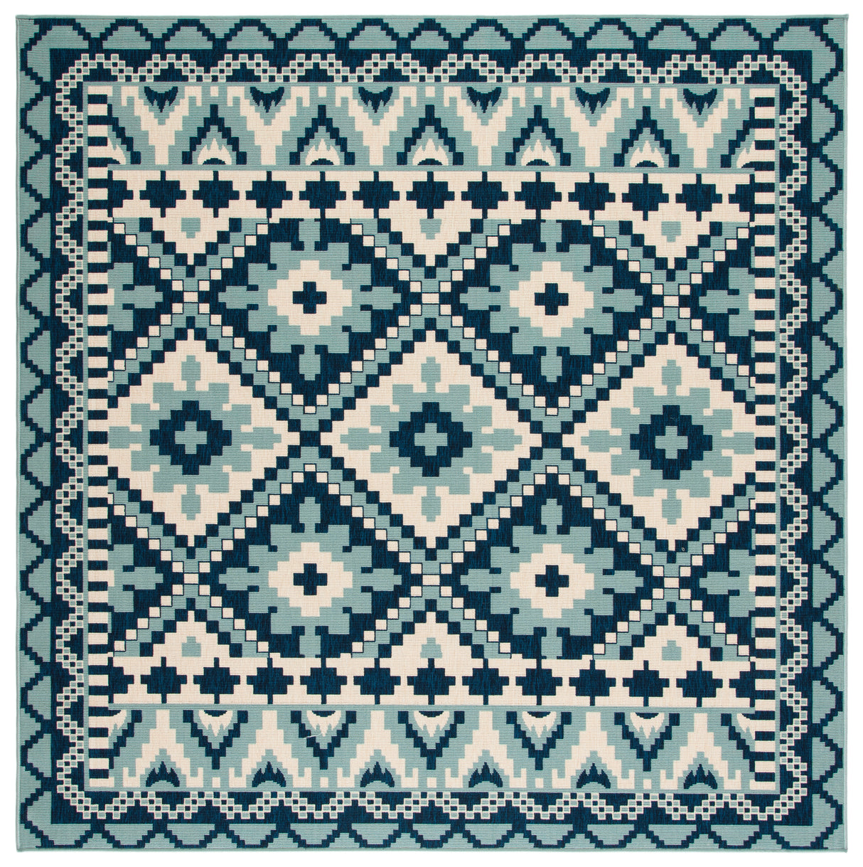 Safavieh Veranda Ver096 Turquoise/Blue Rug.