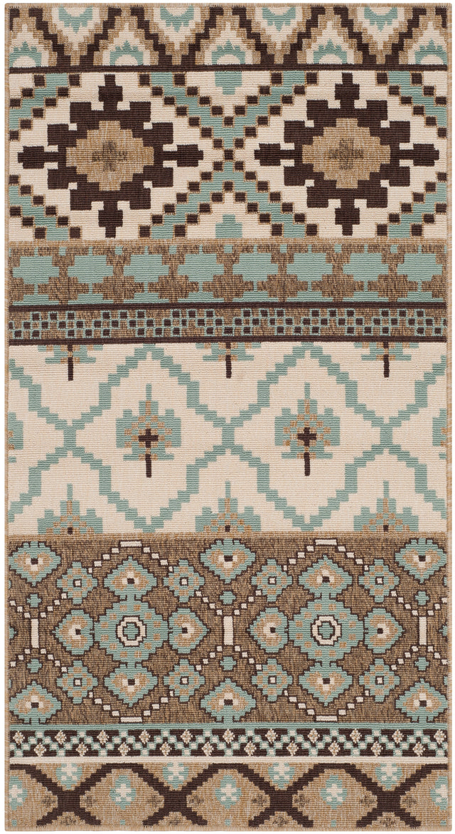 Safavieh Veranda Ver097 Creme/Brown Rug.