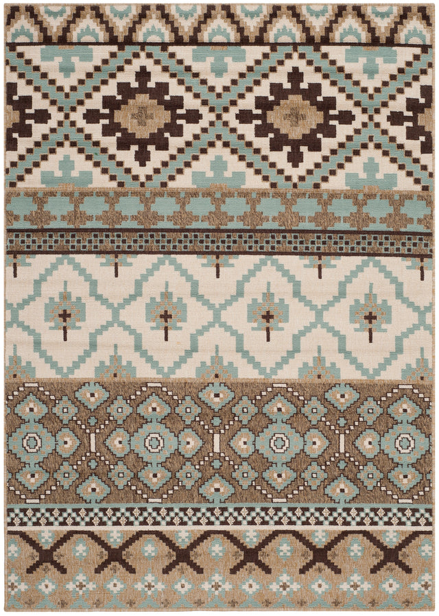 Safavieh Veranda Ver097 Creme/Brown Rug.