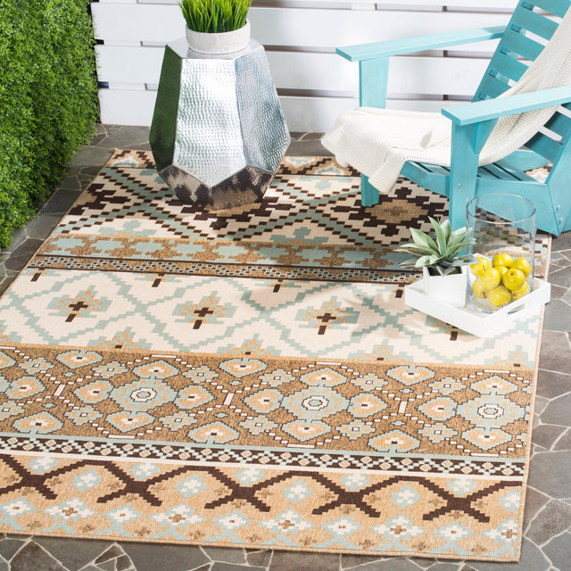 Safavieh Veranda Ver097 Creme/Brown Rug.