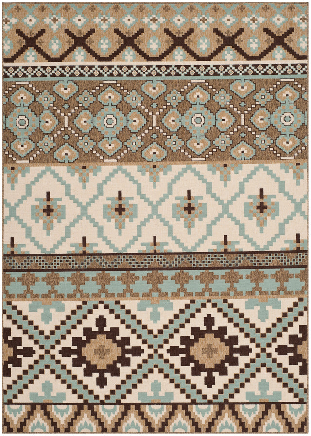 Safavieh Veranda Ver097 Creme/Brown Rug.