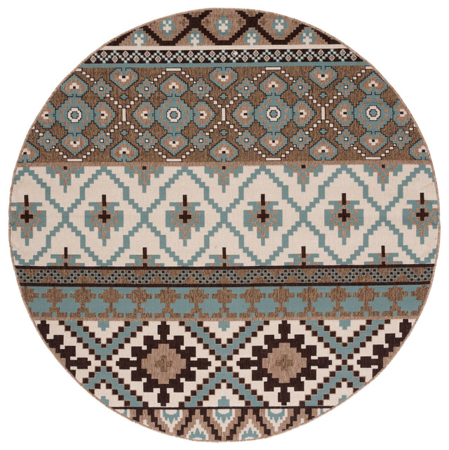 Safavieh Veranda Ver097 Creme/Brown Rug.