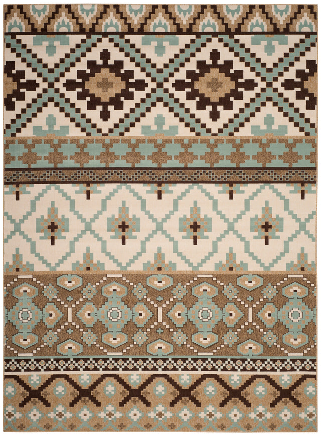 Safavieh Veranda Ver097 Creme/Brown Rug.