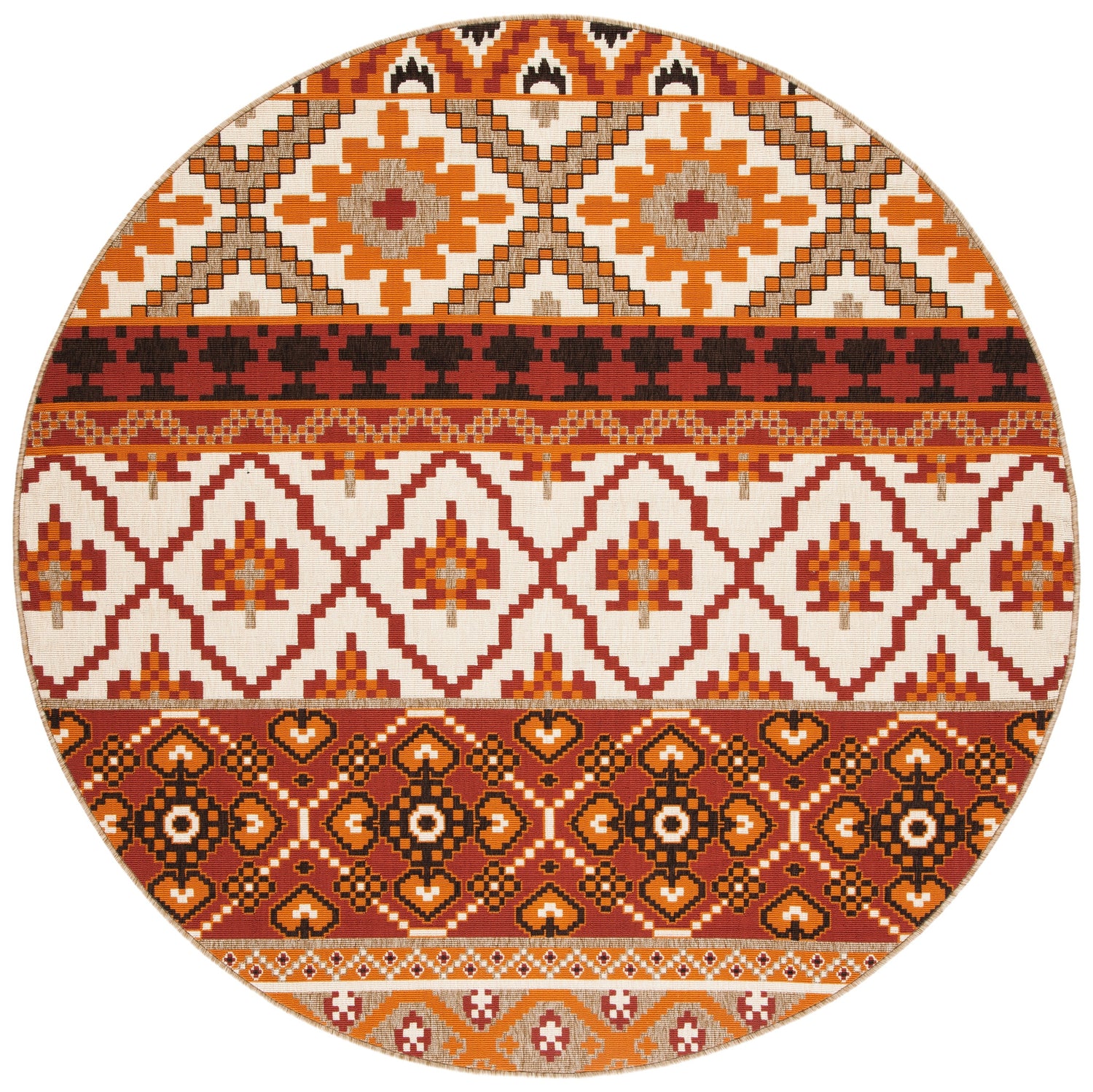 Safavieh Veranda Ver097 Red/Beige Rug.