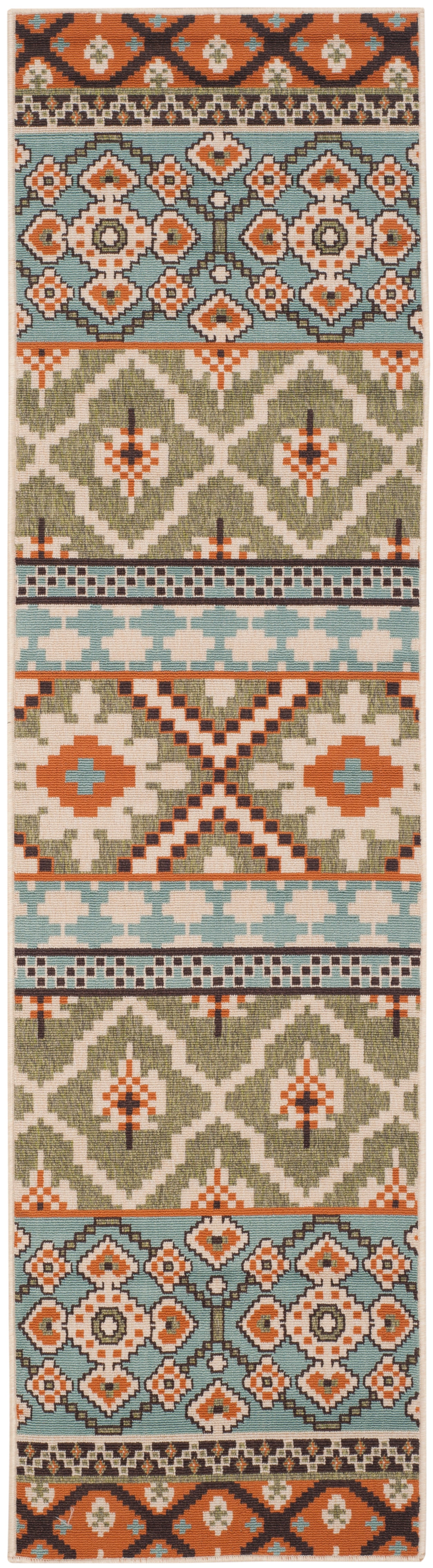 Safavieh Veranda Ver097 Green/Terracotta Rug.
