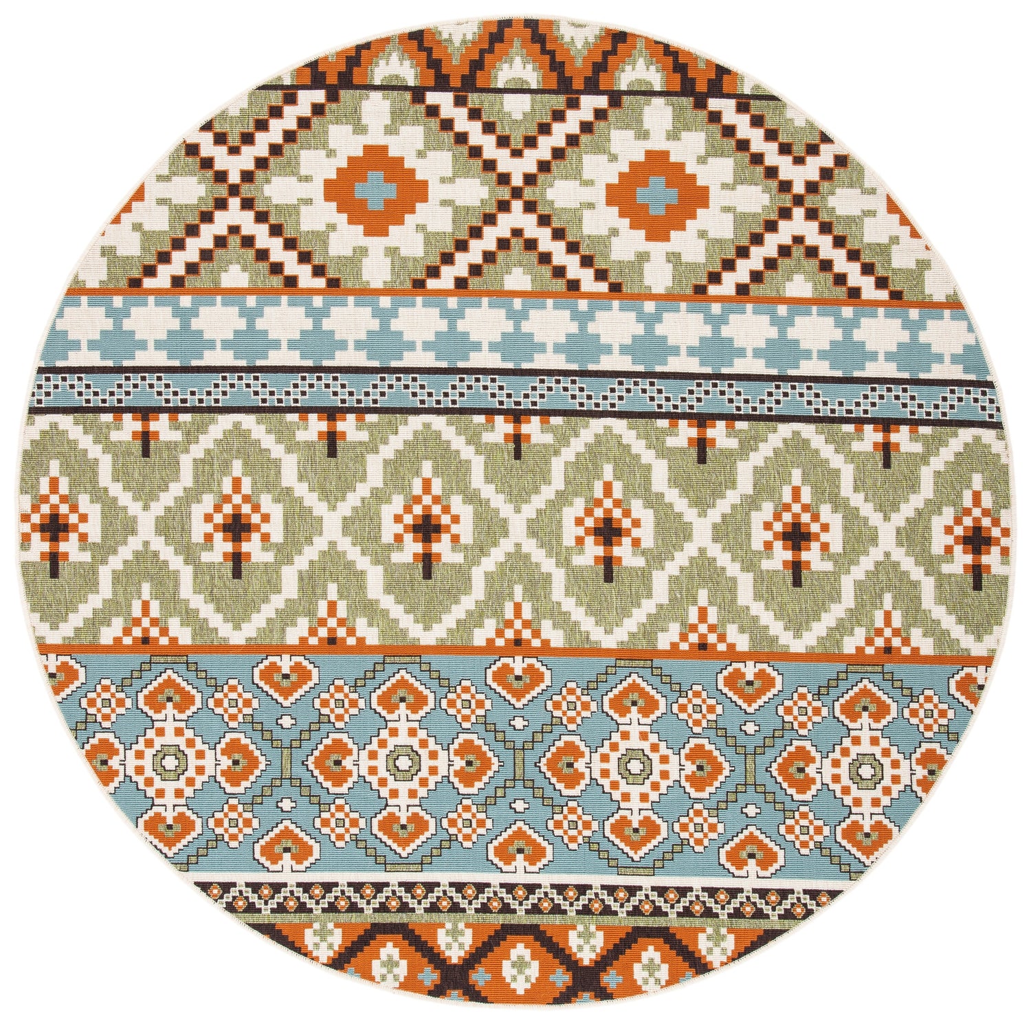 Safavieh Veranda Ver097 Green/Terracotta Rug.