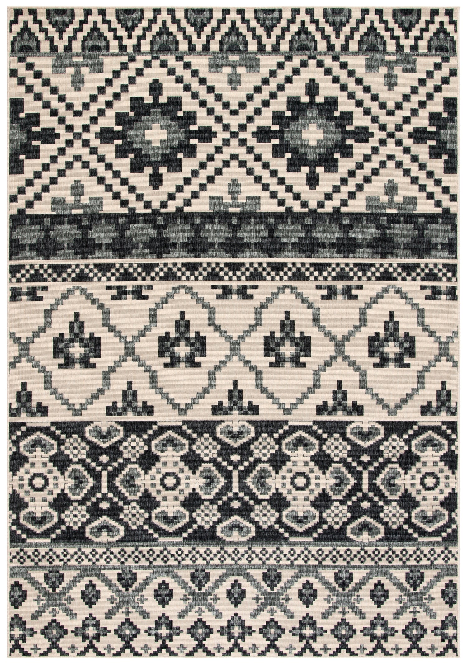 Safavieh Veranda Ver097 Beige/Grey Rug.