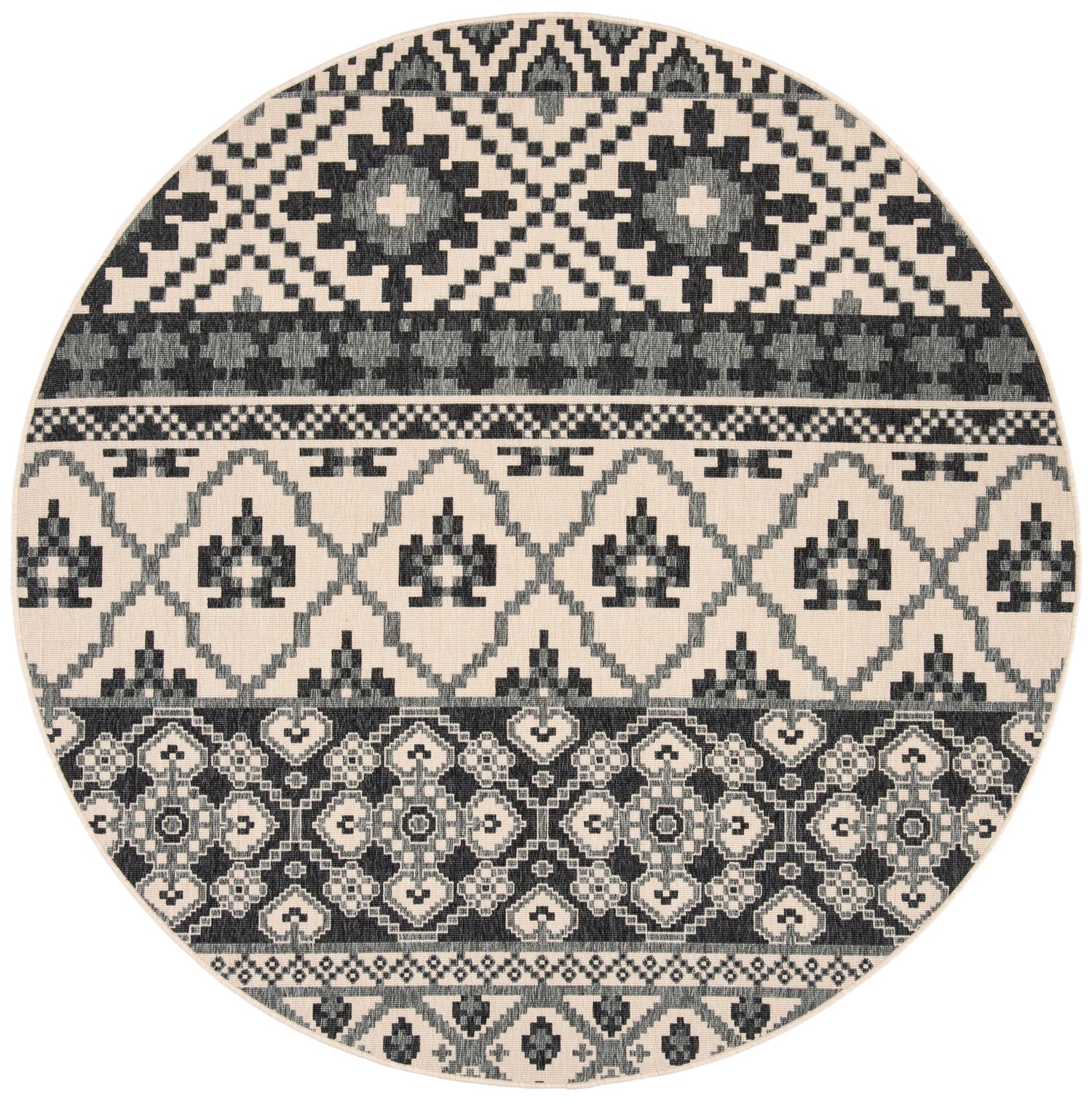 Safavieh Veranda Ver097 Beige/Grey Rug.