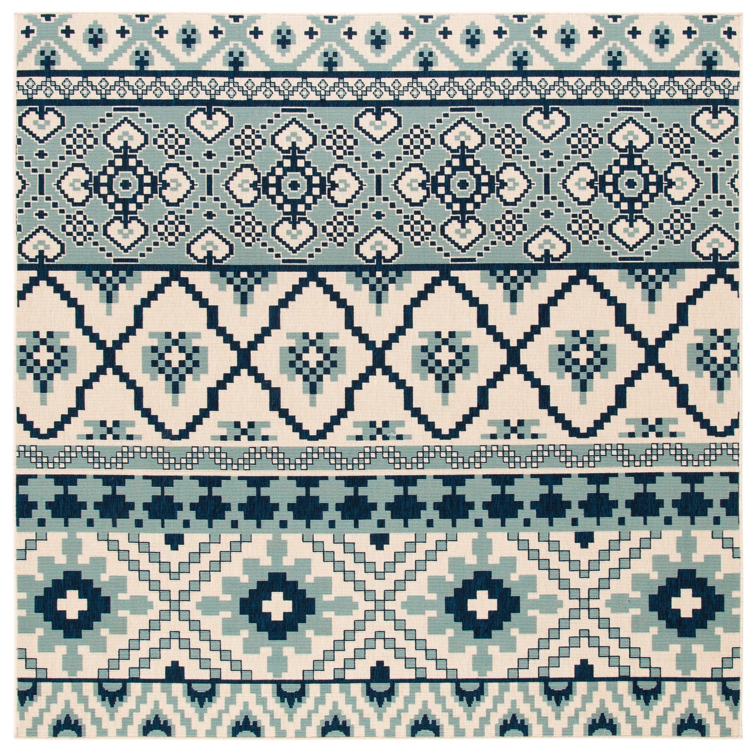 Safavieh Veranda Ver097 Turquoise/Blue Rugs.